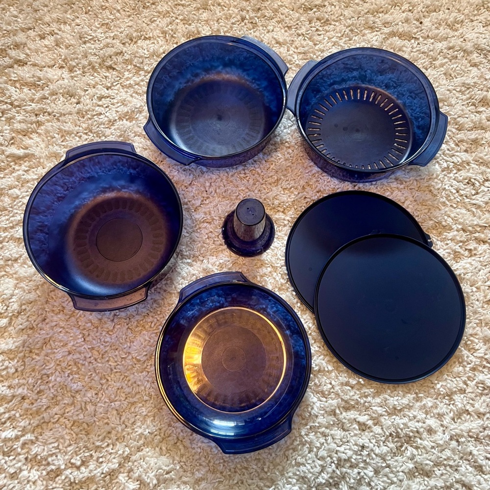 Tupperware Blue Steamer Stack Cooker Set - Picture 3 of 5